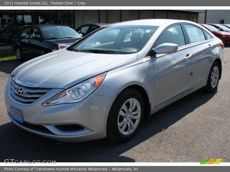 Radiant Silver / Gray 2011 Hyundai Sonata GLS