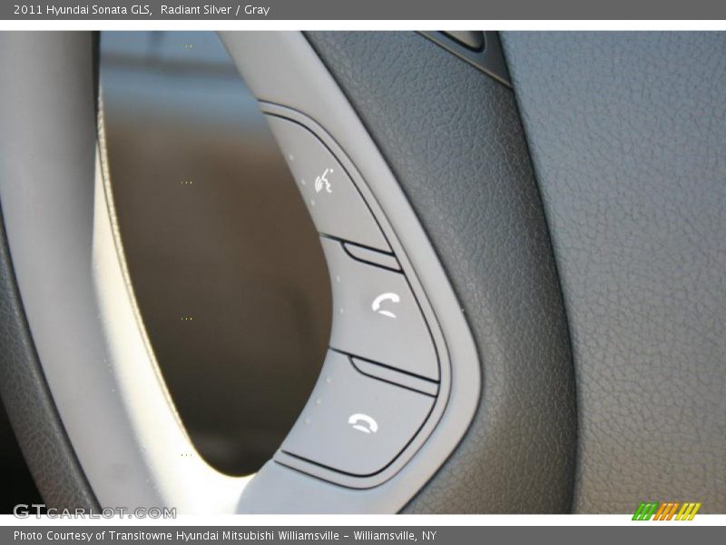 Radiant Silver / Gray 2011 Hyundai Sonata GLS