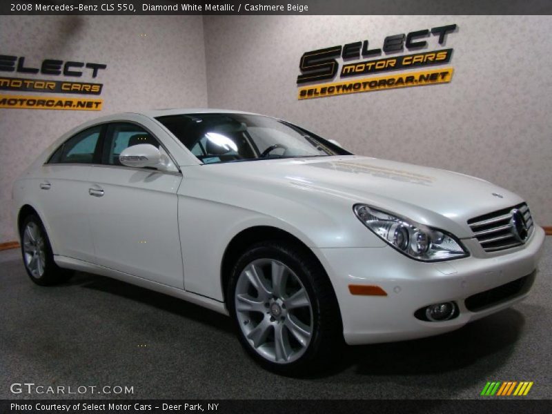 Diamond White Metallic / Cashmere Beige 2008 Mercedes-Benz CLS 550