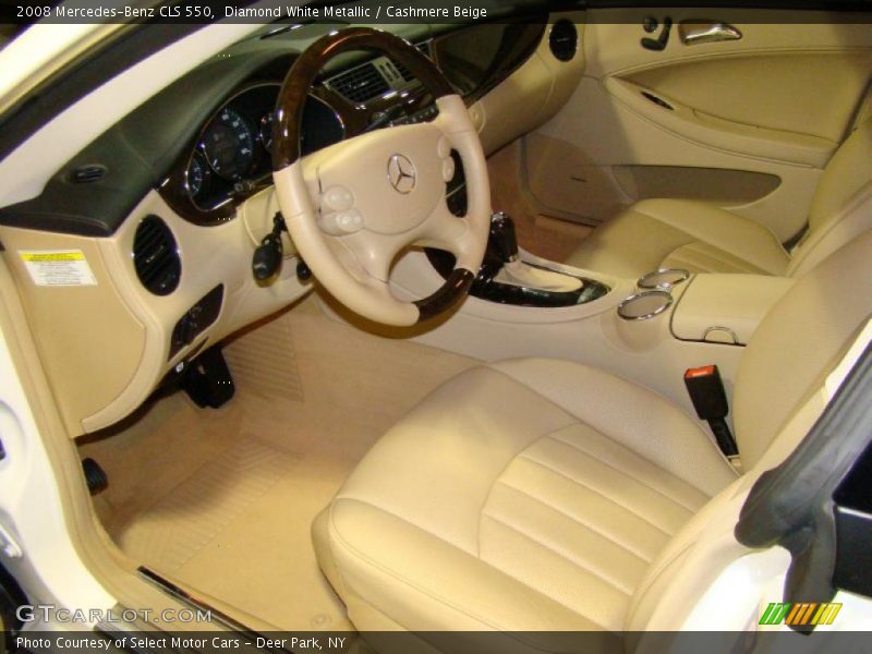 Diamond White Metallic / Cashmere Beige 2008 Mercedes-Benz CLS 550