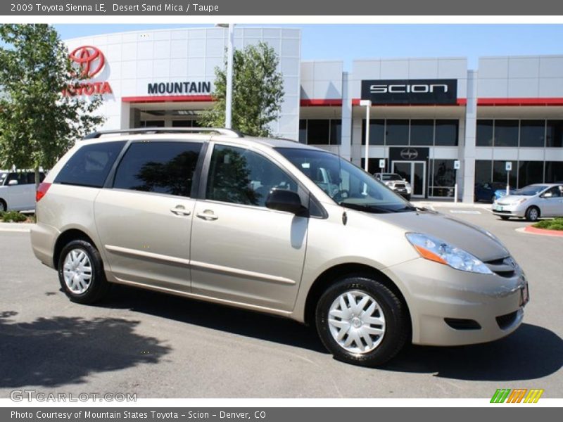 Desert Sand Mica / Taupe 2009 Toyota Sienna LE