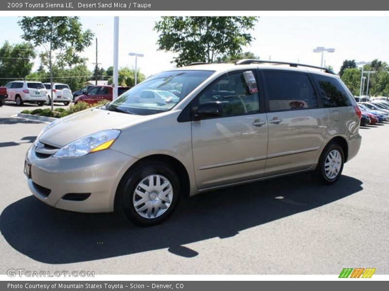 Desert Sand Mica / Taupe 2009 Toyota Sienna LE