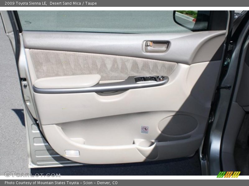 Desert Sand Mica / Taupe 2009 Toyota Sienna LE