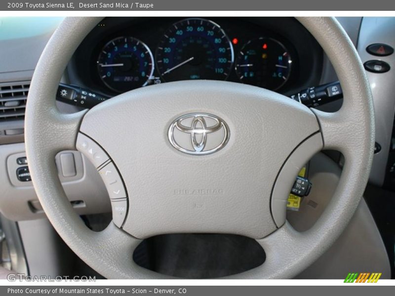 Desert Sand Mica / Taupe 2009 Toyota Sienna LE