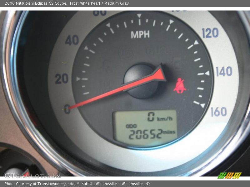 Frost White Pearl / Medium Gray 2006 Mitsubishi Eclipse GS Coupe