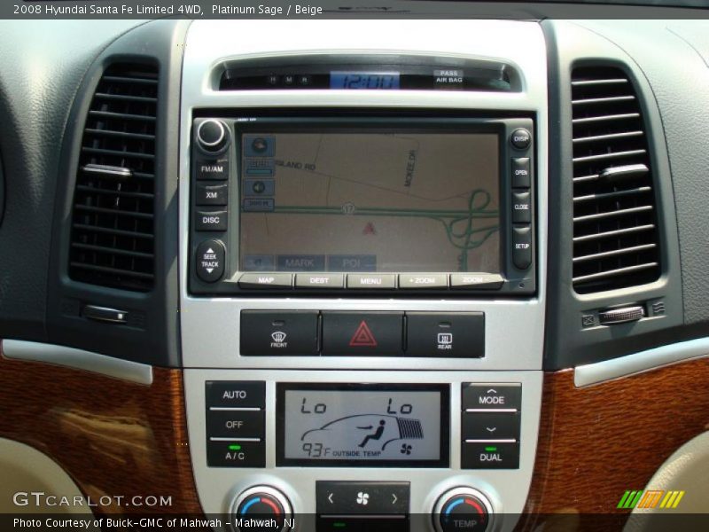 Platinum Sage / Beige 2008 Hyundai Santa Fe Limited 4WD