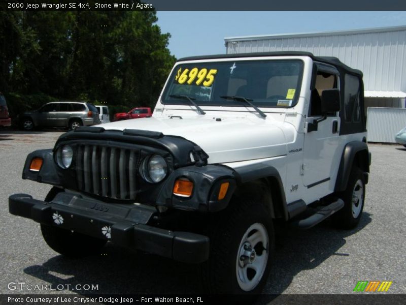 Stone White / Agate 2000 Jeep Wrangler SE 4x4