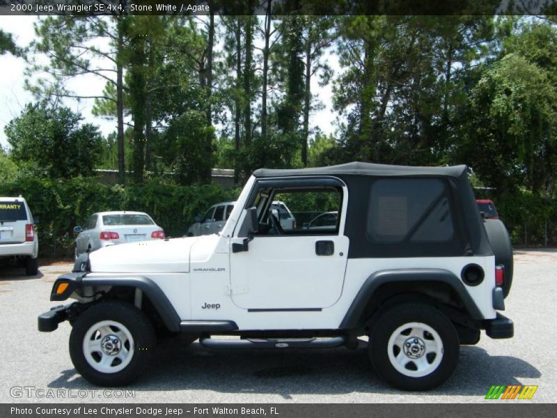 Stone White / Agate 2000 Jeep Wrangler SE 4x4