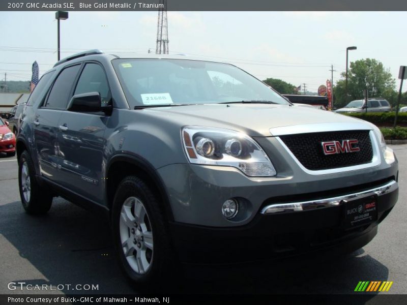 Blue Gold Metallic / Titanium 2007 GMC Acadia SLE