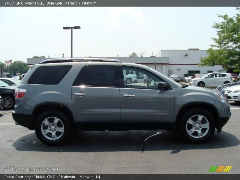 Blue Gold Metallic / Titanium 2007 GMC Acadia SLE