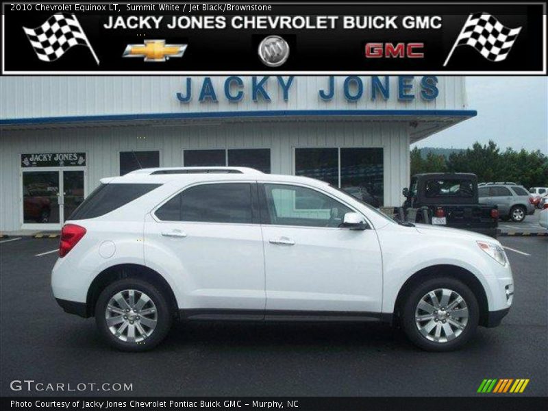 Summit White / Jet Black/Brownstone 2010 Chevrolet Equinox LT