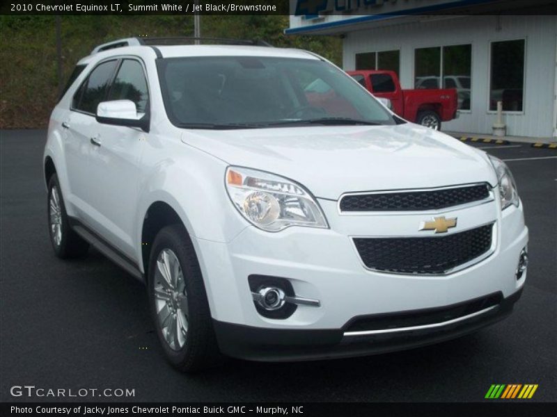Summit White / Jet Black/Brownstone 2010 Chevrolet Equinox LT