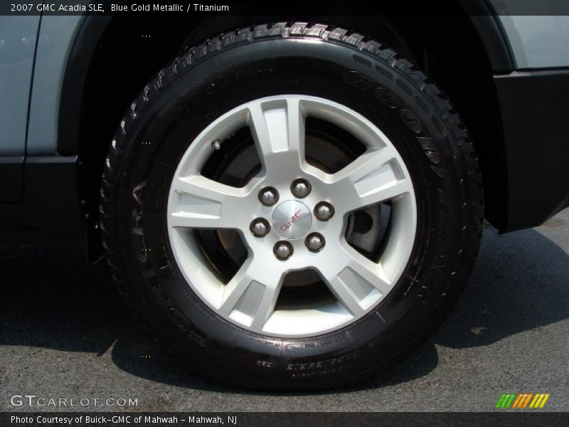 Blue Gold Metallic / Titanium 2007 GMC Acadia SLE