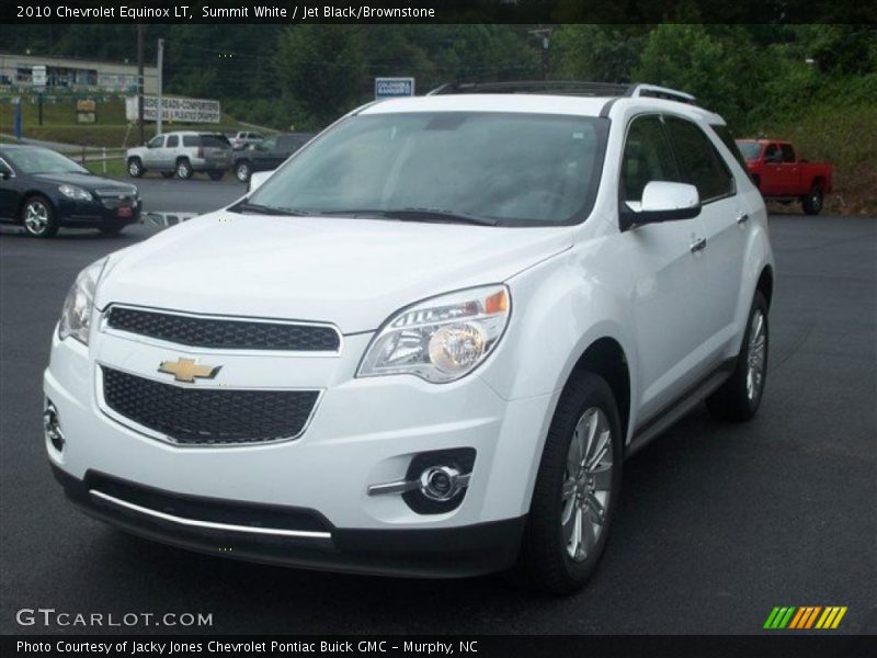 Summit White / Jet Black/Brownstone 2010 Chevrolet Equinox LT