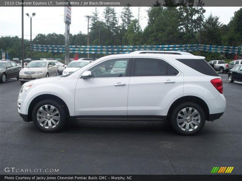 Summit White / Jet Black/Brownstone 2010 Chevrolet Equinox LT