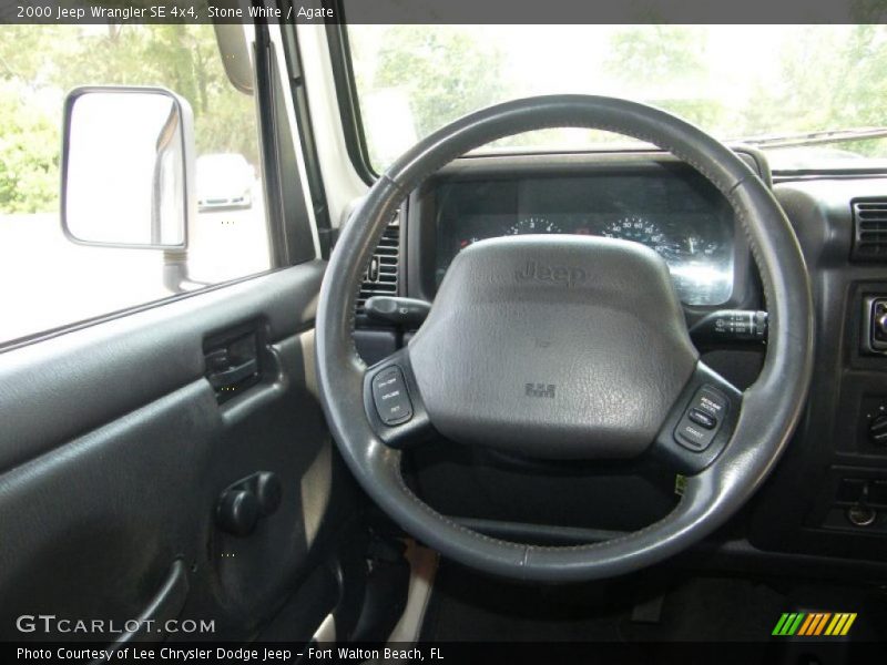 Stone White / Agate 2000 Jeep Wrangler SE 4x4