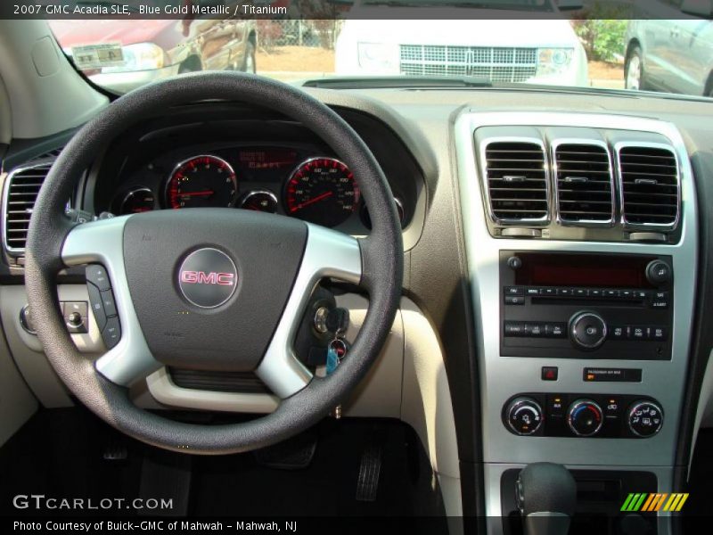Blue Gold Metallic / Titanium 2007 GMC Acadia SLE