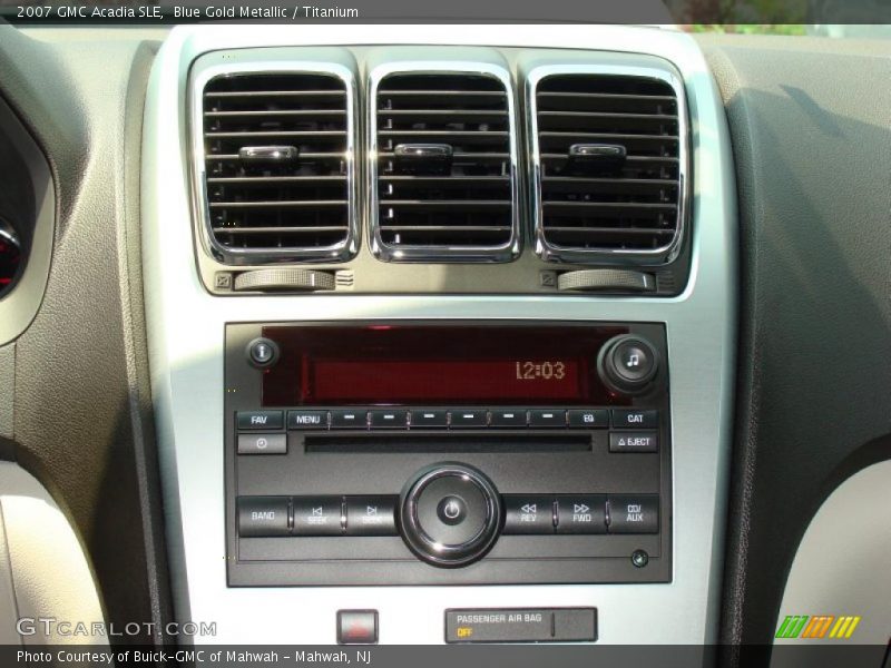 Blue Gold Metallic / Titanium 2007 GMC Acadia SLE