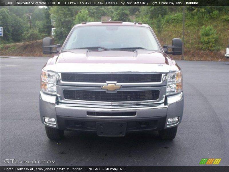 Deep Ruby Red Metallic / Light Titanium/Dark Titanium 2008 Chevrolet Silverado 3500HD LT Crew Cab 4x4 Dually