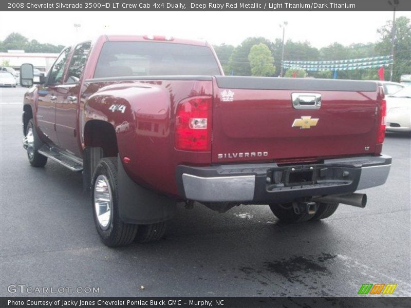Deep Ruby Red Metallic / Light Titanium/Dark Titanium 2008 Chevrolet Silverado 3500HD LT Crew Cab 4x4 Dually