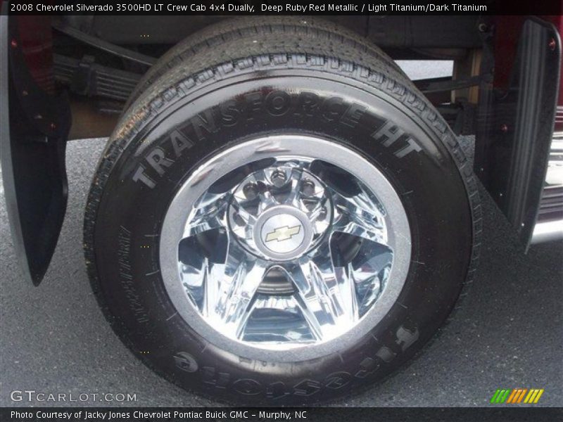 Deep Ruby Red Metallic / Light Titanium/Dark Titanium 2008 Chevrolet Silverado 3500HD LT Crew Cab 4x4 Dually