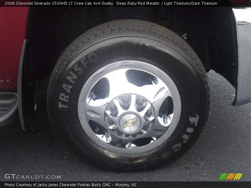Deep Ruby Red Metallic / Light Titanium/Dark Titanium 2008 Chevrolet Silverado 3500HD LT Crew Cab 4x4 Dually