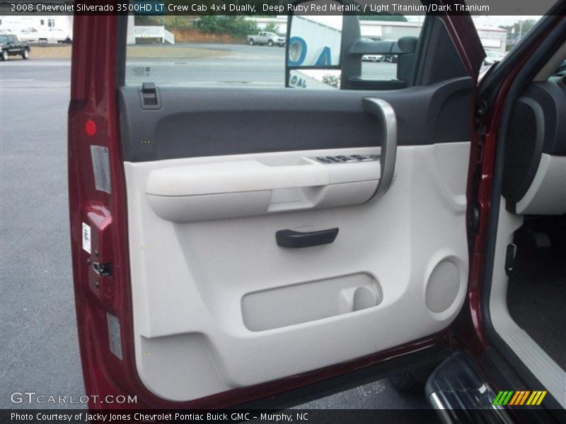 Deep Ruby Red Metallic / Light Titanium/Dark Titanium 2008 Chevrolet Silverado 3500HD LT Crew Cab 4x4 Dually