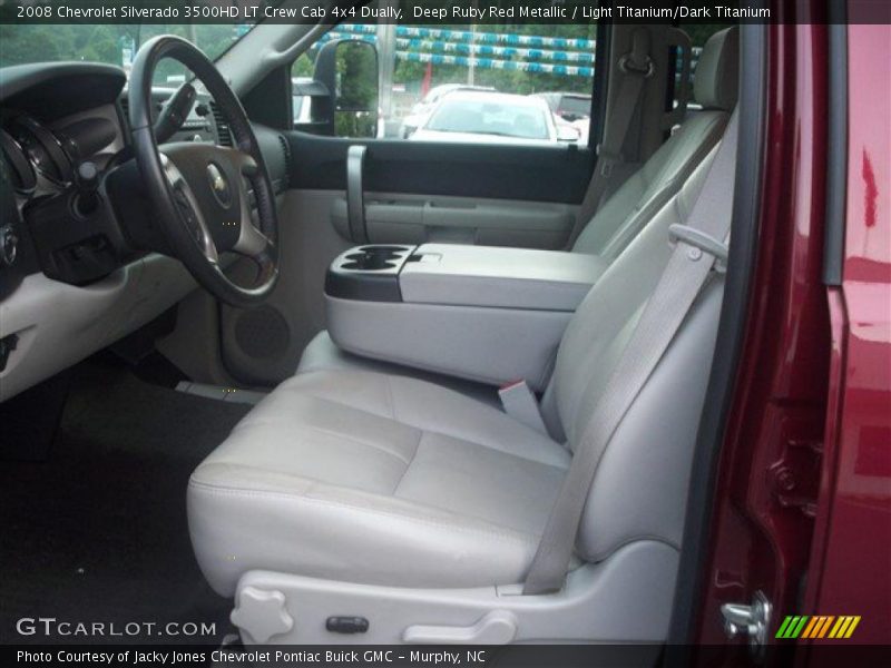 Deep Ruby Red Metallic / Light Titanium/Dark Titanium 2008 Chevrolet Silverado 3500HD LT Crew Cab 4x4 Dually
