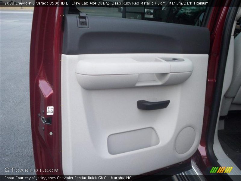 Deep Ruby Red Metallic / Light Titanium/Dark Titanium 2008 Chevrolet Silverado 3500HD LT Crew Cab 4x4 Dually