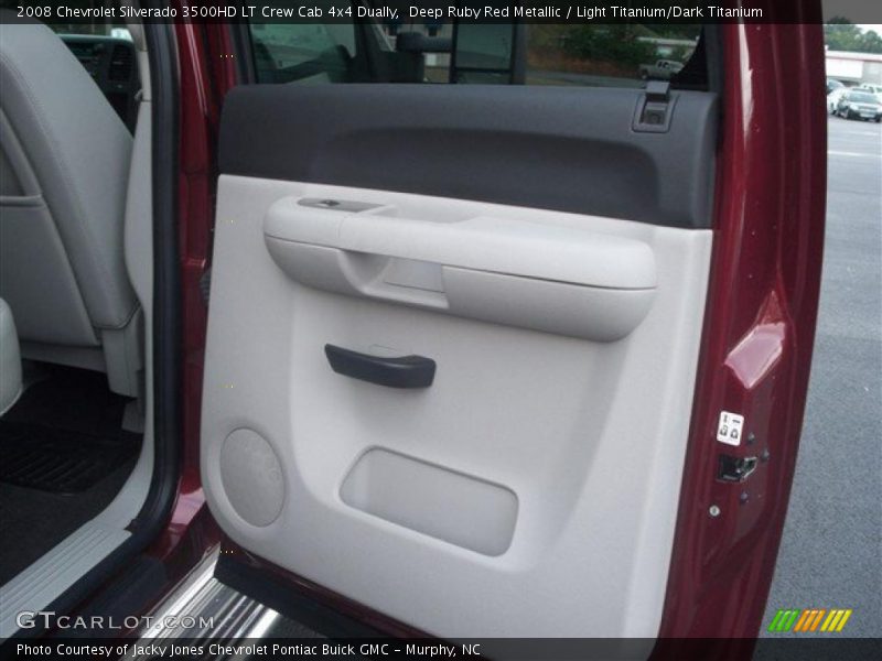 Deep Ruby Red Metallic / Light Titanium/Dark Titanium 2008 Chevrolet Silverado 3500HD LT Crew Cab 4x4 Dually