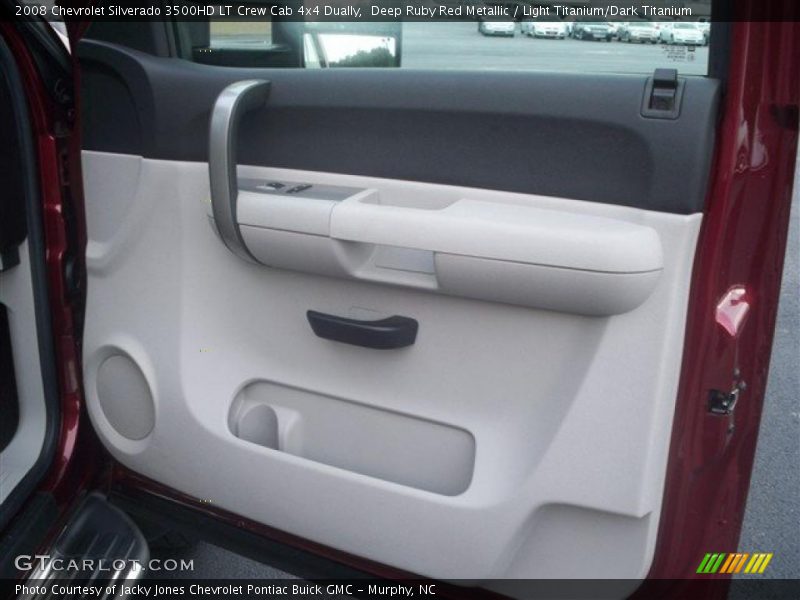 Deep Ruby Red Metallic / Light Titanium/Dark Titanium 2008 Chevrolet Silverado 3500HD LT Crew Cab 4x4 Dually