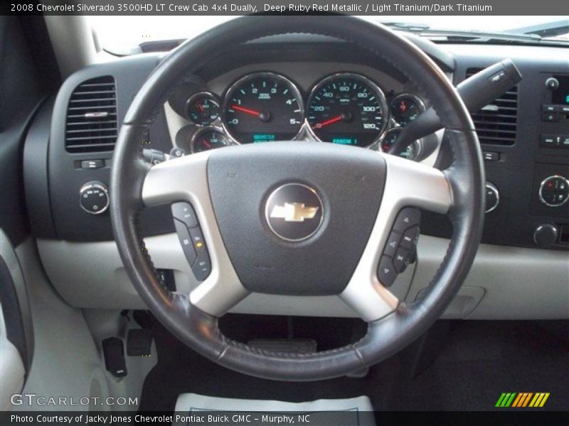 Deep Ruby Red Metallic / Light Titanium/Dark Titanium 2008 Chevrolet Silverado 3500HD LT Crew Cab 4x4 Dually