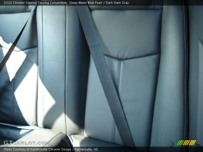 Deep Water Blue Pearl / Dark Slate Gray 2010 Chrysler Sebring Touring Convertible
