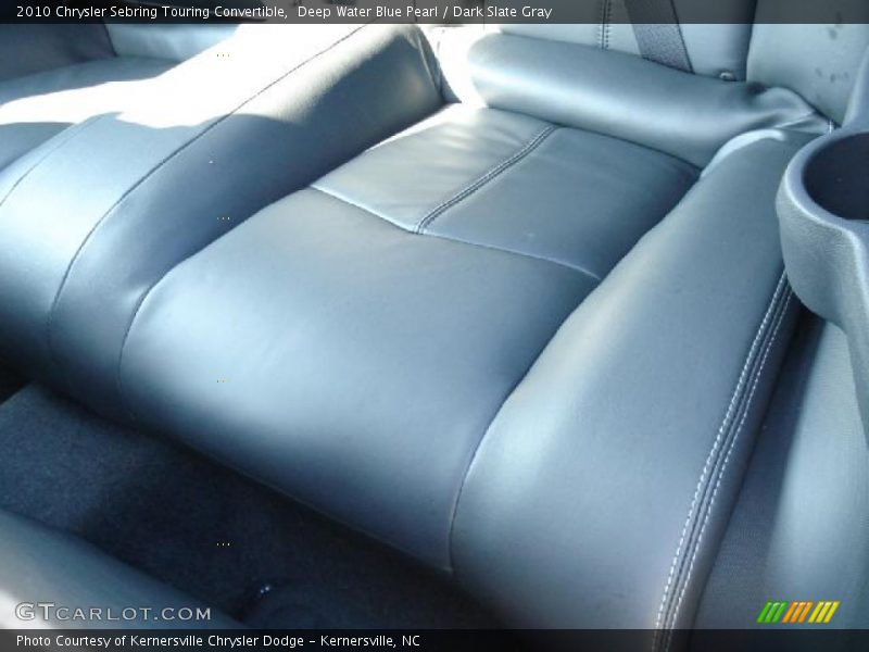 Deep Water Blue Pearl / Dark Slate Gray 2010 Chrysler Sebring Touring Convertible