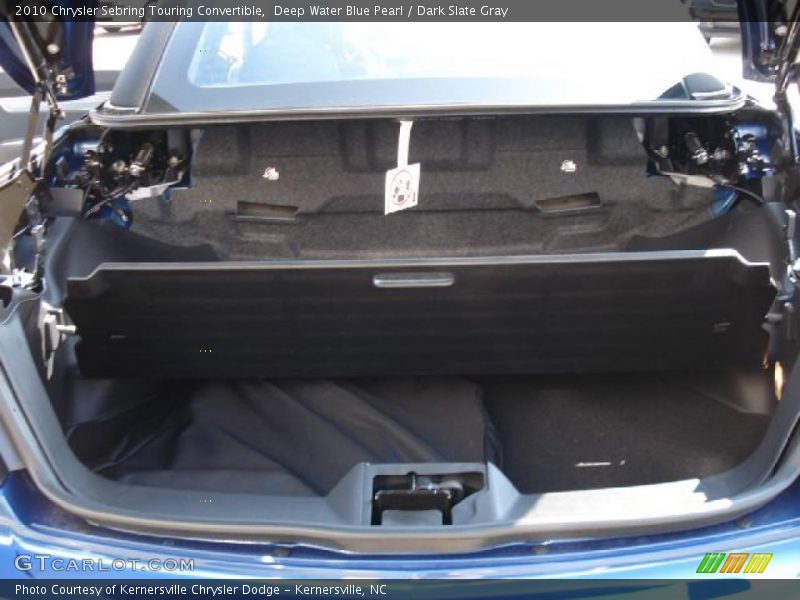 Deep Water Blue Pearl / Dark Slate Gray 2010 Chrysler Sebring Touring Convertible