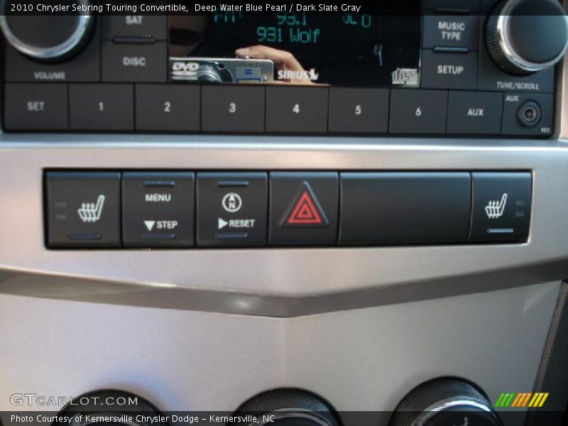 Deep Water Blue Pearl / Dark Slate Gray 2010 Chrysler Sebring Touring Convertible