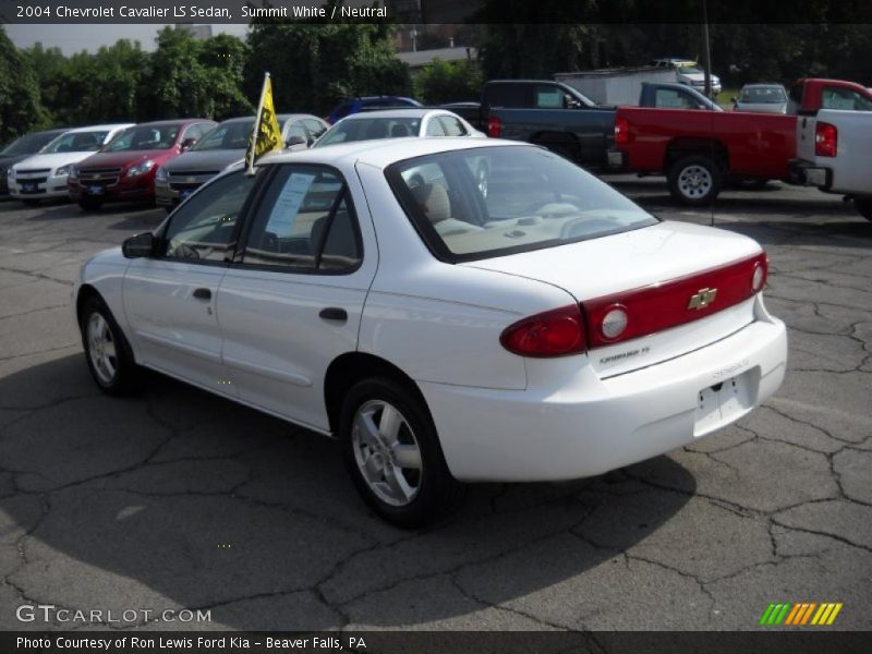Summit White / Neutral 2004 Chevrolet Cavalier LS Sedan