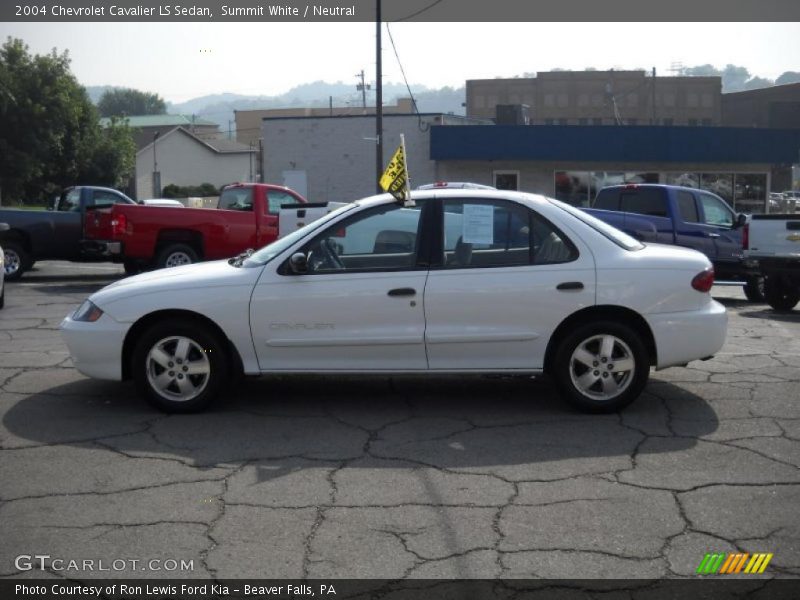 Summit White / Neutral 2004 Chevrolet Cavalier LS Sedan