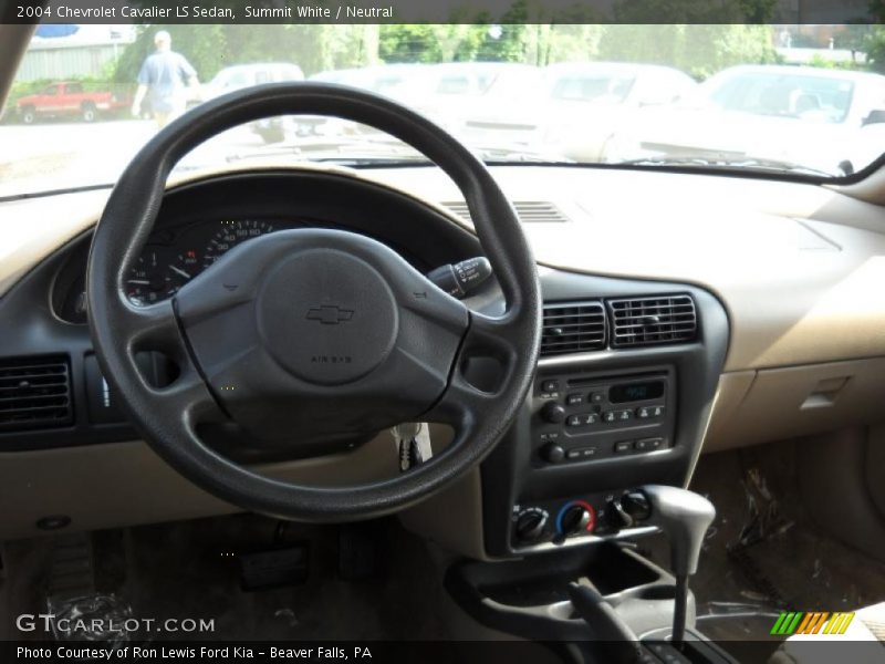 Summit White / Neutral 2004 Chevrolet Cavalier LS Sedan