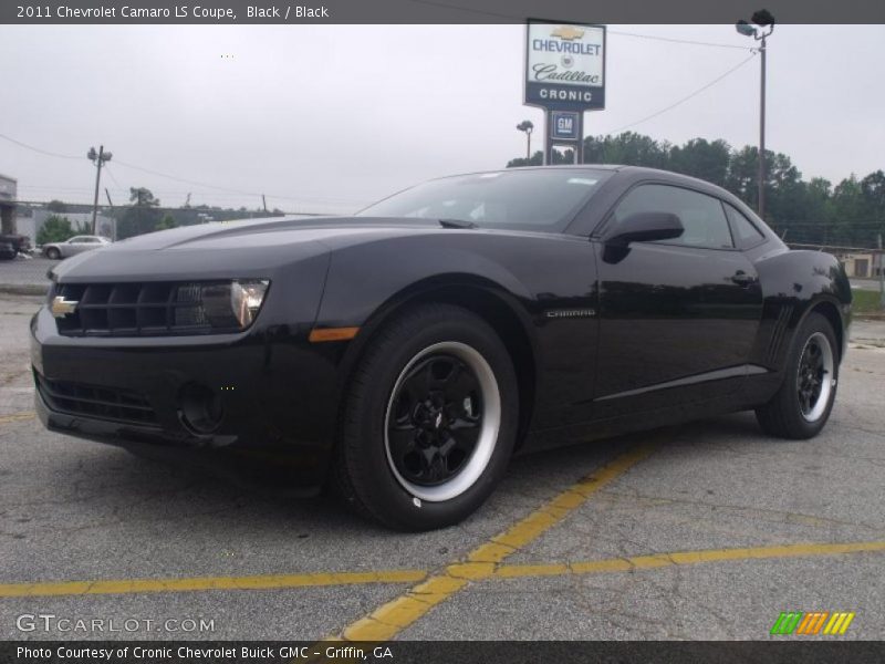 Black / Black 2011 Chevrolet Camaro LS Coupe