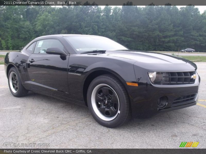 Black / Black 2011 Chevrolet Camaro LS Coupe