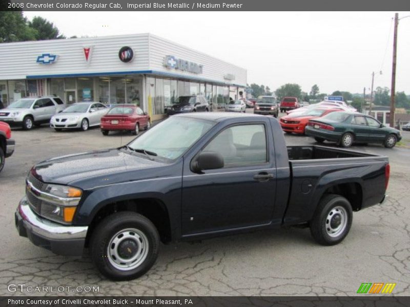 Imperial Blue Metallic / Medium Pewter 2008 Chevrolet Colorado Regular Cab