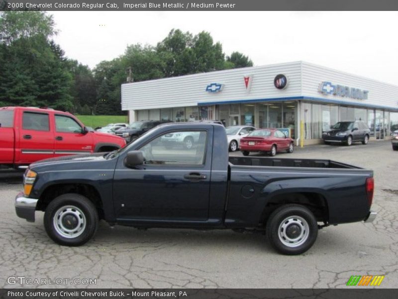 Imperial Blue Metallic / Medium Pewter 2008 Chevrolet Colorado Regular Cab