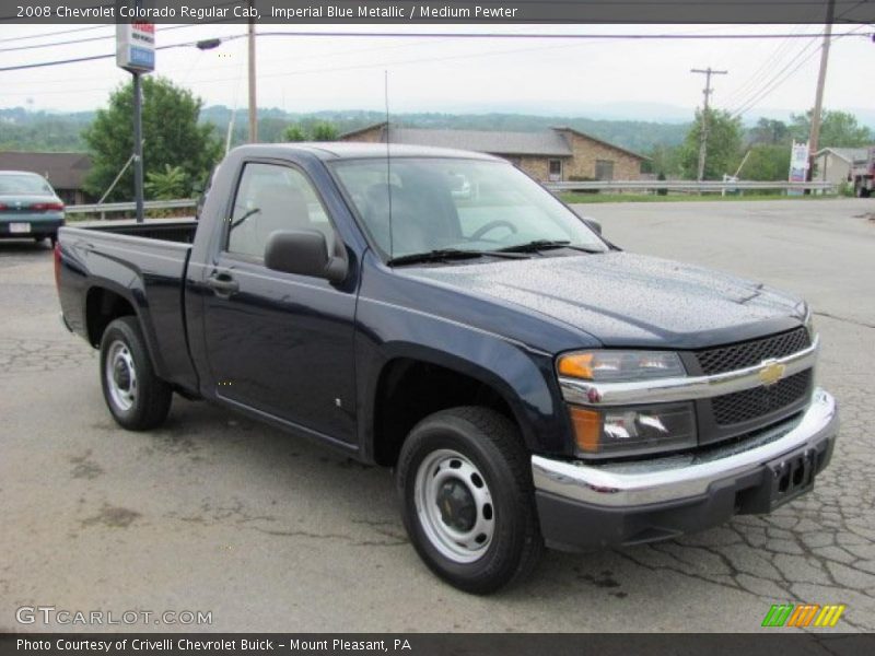 Imperial Blue Metallic / Medium Pewter 2008 Chevrolet Colorado Regular Cab