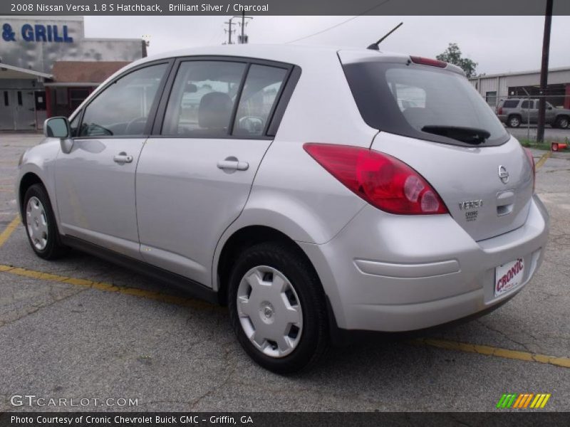 Brilliant Silver / Charcoal 2008 Nissan Versa 1.8 S Hatchback