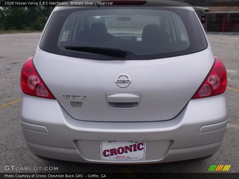 Brilliant Silver / Charcoal 2008 Nissan Versa 1.8 S Hatchback