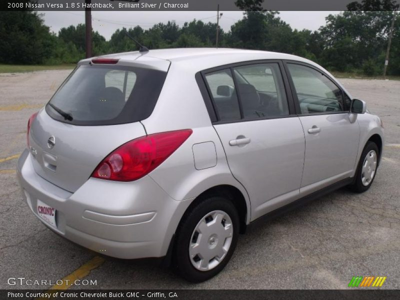 Brilliant Silver / Charcoal 2008 Nissan Versa 1.8 S Hatchback