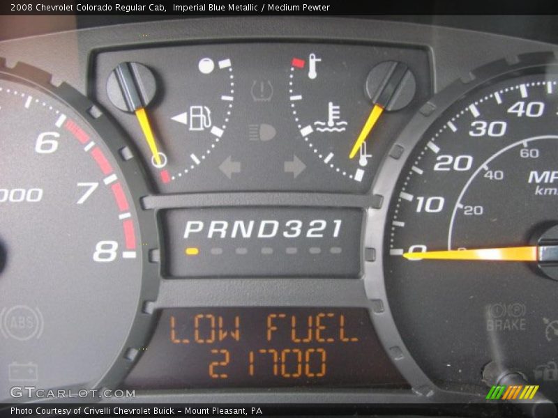 Imperial Blue Metallic / Medium Pewter 2008 Chevrolet Colorado Regular Cab