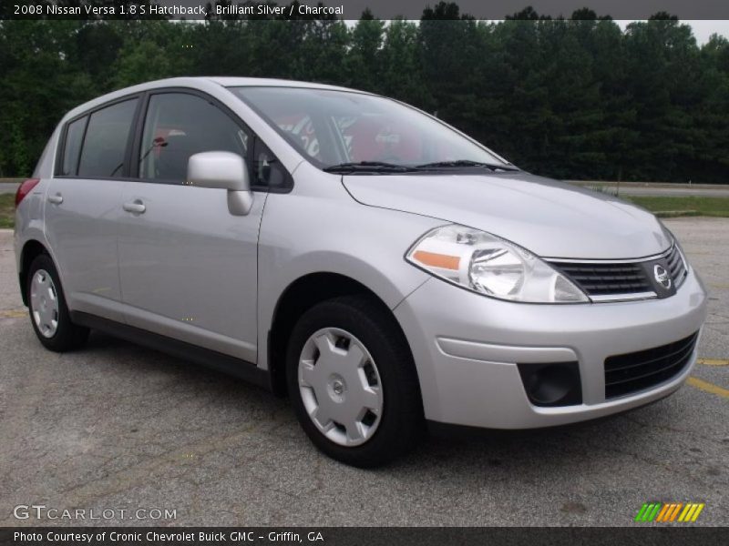 Brilliant Silver / Charcoal 2008 Nissan Versa 1.8 S Hatchback