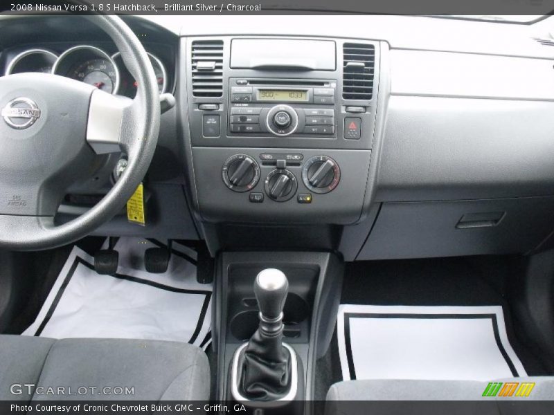 Brilliant Silver / Charcoal 2008 Nissan Versa 1.8 S Hatchback